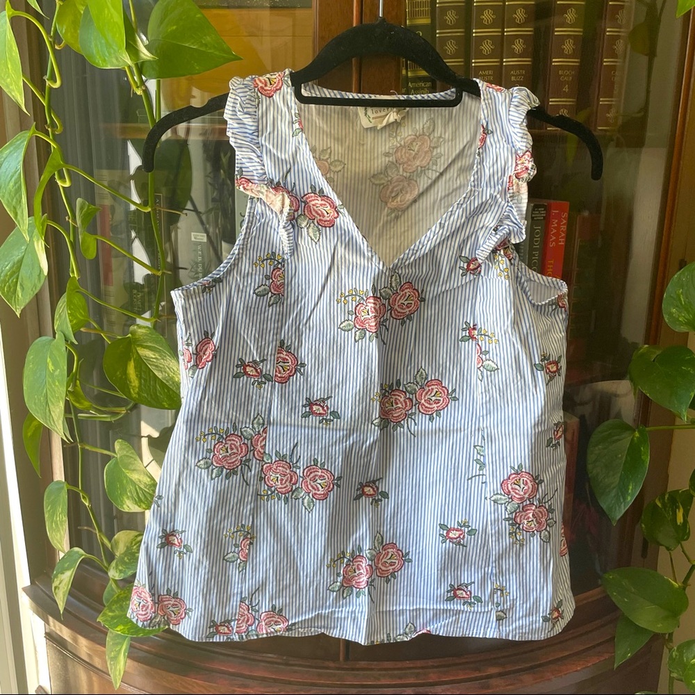 Love Riche seersucker tank